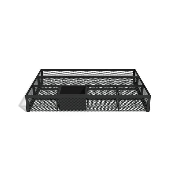 Staples TRU RED 6 Compartment Mesh Drawer Organizer Matte Black TR57545-CC