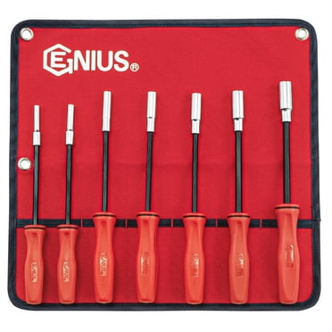 Genius Tools 7 Piece SAE Long Hex Nut Driver Set - ND-007SD