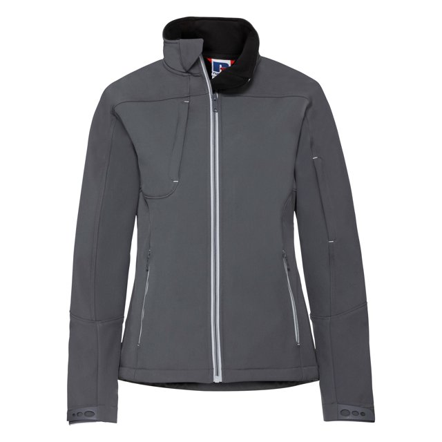 Russell - Chaqueta Softshell Bionic para Mujer (Gris Hierro)