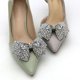 thumbnail image 5 of Zapatos de fiesta de boda con nudo de lazo, flores para tacones altos, sandalias, botas, decoración, 5 of 5