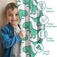 thumbnail image 3 of Blackout Kids Curtains,LightGreen Cartoon Dinosaurs Pattern Childrens Insulated Curtains Set Of 2,Bedroom Essentials,Toddler Room Decor 42"x84", 3 of 5