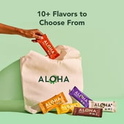ALOHA Plant Based Protein Bars, Vanilla Almond Crunch, 14g Protein, (Pack of 12)