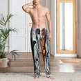 thumbnail image 2 of Naloa Four Running Horses Pajama Pants Men, PJ Bottoms, Sleep & Lounge Pants-XX-Large, 2 of 6
