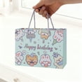 thumbnail image 4 of Unique Bargains Set of 4 Cartoon Animal Gift Bags Blue, 4 of 5