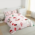 thumbnail image 3 of Homewish Santa Claus Deer Snowman Full Size Comforter Sets 3-Piece for Teens Boys Girls,Happy New Year Bedding Comforter Set,Merry Christmas Xmas Lightweight Bedding Sets,Breathable Home Decor, 3 of 8