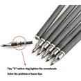 thumbnail image 4 of AMEYXGS 6/12Pcs 30Inch Carbon Arrow Spine 500 Practice Hunting Arrows with 100 Grain Removable Tips for Compound & Recurve Bow & Longbow, 4 of 6