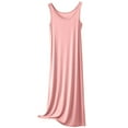 thumbnail image 2 of Women's Sleeveless Nightshirt & Nightgown | Plus Size Smooth Sleepshirt Chemise, Soft Crewneck Slip Dress, 2 of 4