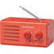 thumbnail image 1 of Portable AM FM Radio, Built-in Speaker, Headphone Jack, Supports USB Power Supply, Red, 1 of 5