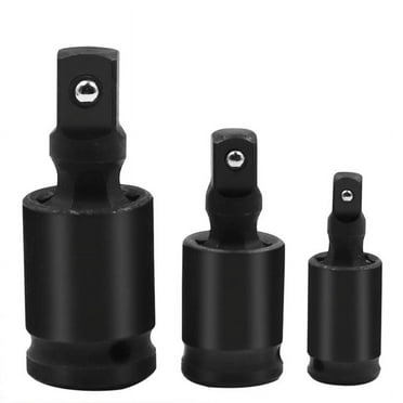 Whoamigo 3/8" 1/2" 1/4" 360°Drive Universal Joint Swivel Wobble Socket Impact Resistance