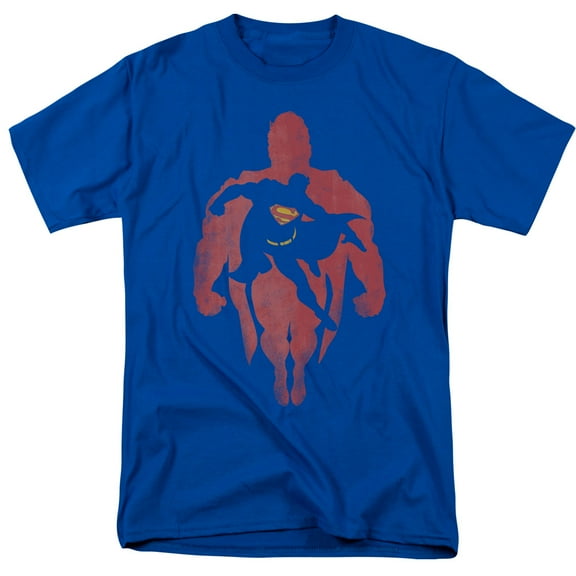 Superman Super Knockout Adult 18/1 T-Shirt Royal Blue