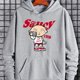 thumbnail image 1 of Hoodies For Men, 'Saucy' Print Hoodie, Sudadera con capucha casual para hombre con bolsillo canguro para primavera y otoño, como regalos, 1 of 4