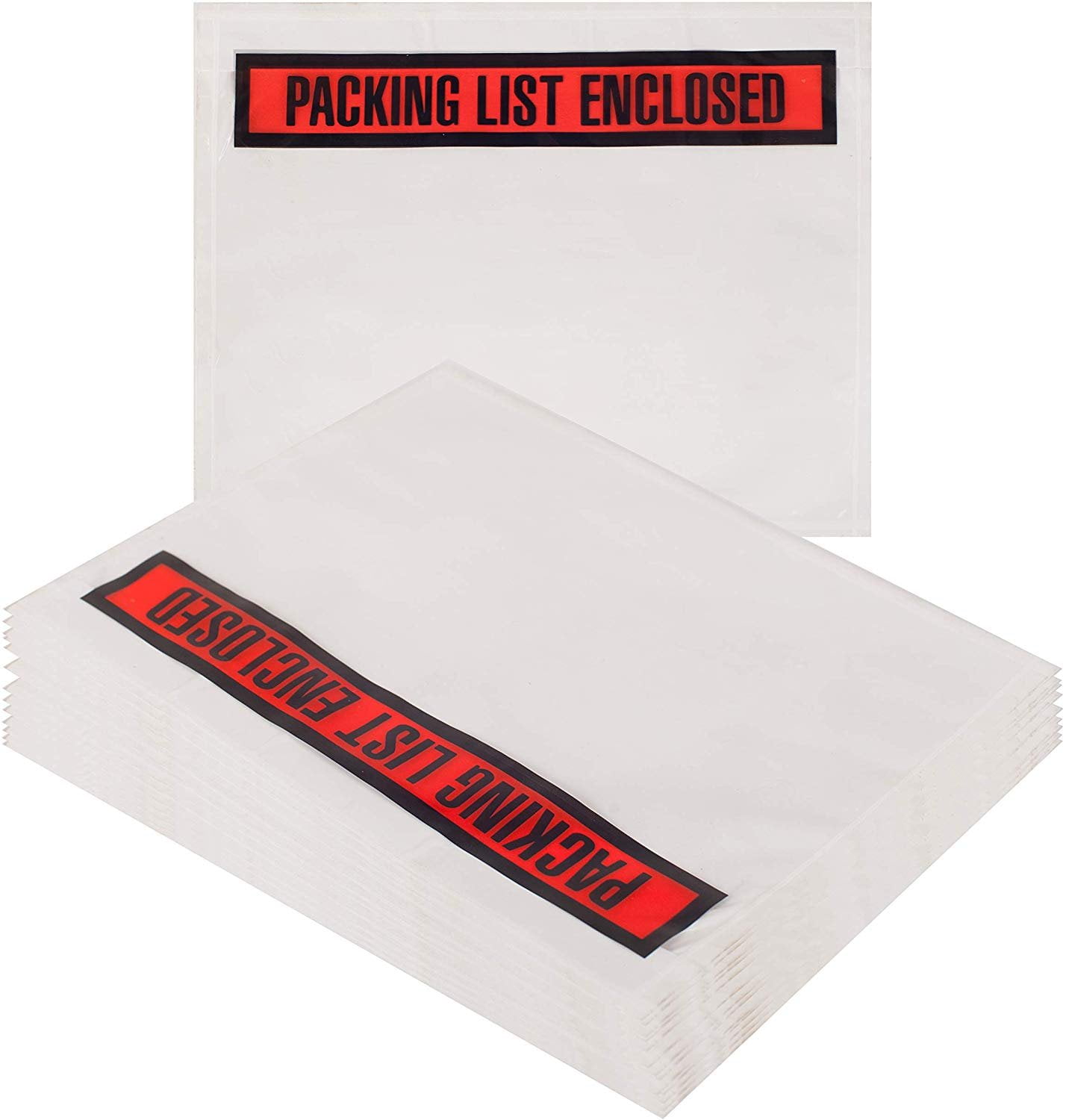100 Pack of Packing List Envelopes 7 x 5.5 Packing List Enclosed 7 x 5