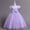 Purple, variant on TAGOLD Kids Dress Girls Sleeveless Princess Dress Bow Tie Lace Flowers Mesh Dress Tufted Dress Wine 7-8 Years