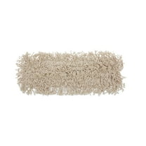 Boardwalk Mop Head, Dust, Cotton, 18 x 3, White