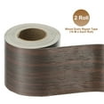 thumbnail image 3 of Cinta de reparación de grano de madera de 2 pulgadas x 66 pies, parche de cinta de reparación texturizada autoadhesiva y realista para pisos, puertas, mesas, gabinetes y escritorios, nogal negro, 3 of 6