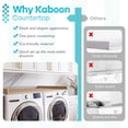 thumbnail image 4 of Kaboon Washer Dryer Countertop with Edge Rails, 27.5" x 54", Oak, 4 of 7