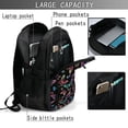 thumbnail image 4 of Balery Rainbow Butterflies Mochila con carga USB para hombre y mujer - Mochila impermeable y antirrobo para laptop con puerto USB para viajes, trabajo, 4 of 7
