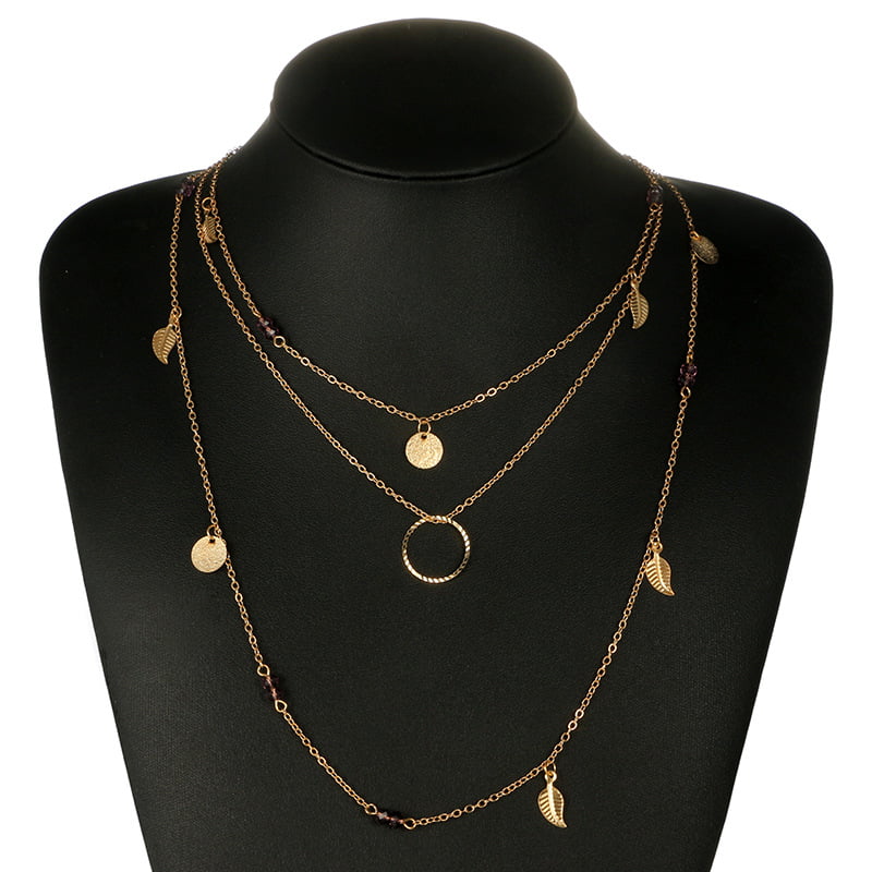 Wavy Geometric Zircon Pendant Necklaces Statement Jewely for Women Men Collares 