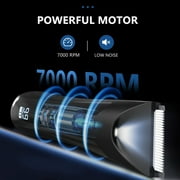 Electric Body Trimmer, Men's Groin Hair Trimmer IPX5 Waterproof Wet/Dry Use Razor, Ceramic Blade Ball Shaver Clipper Body Grooming Kit with LCD Baterry Display, USB Recharge Dock & LED Light