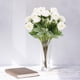 thumbnail image 4 of Ramo de rosas artificiales | Flores de seda realistas ajustables de 28 a 32 cm | Flores artificiales para boda, decoración del hogar, centro de mesa, regalo | Arreglo floral artificial de bajo, 4 of 5