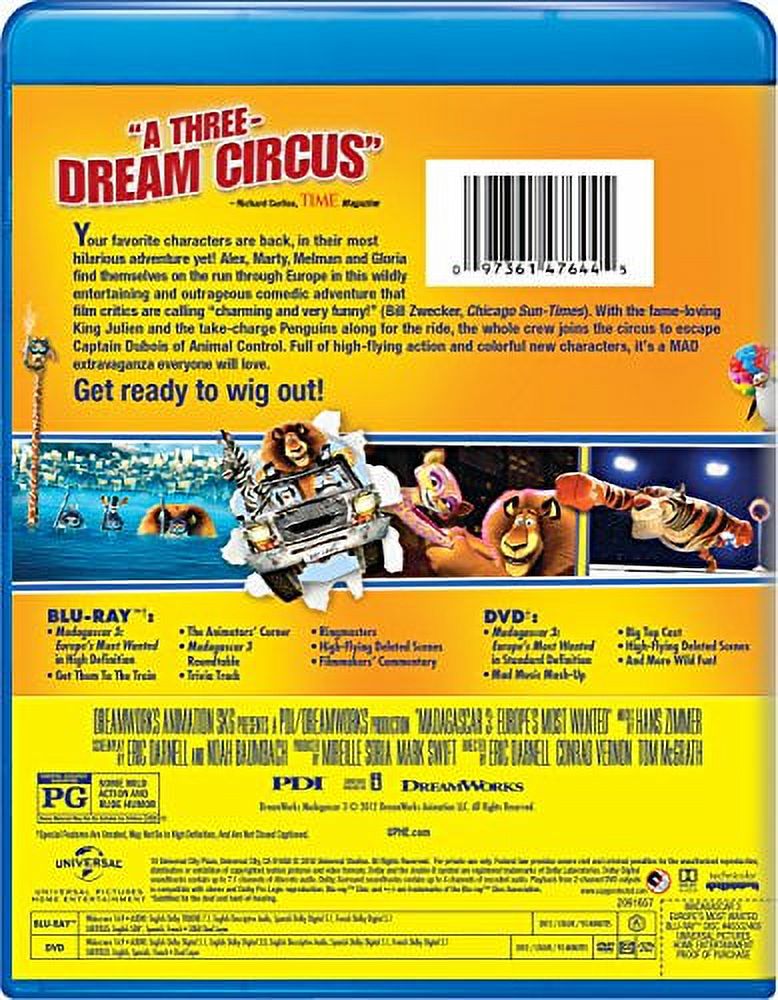 Madagascar 3: Europe's Most Wanted (Blu-ray + DVD) - image 2 of 2