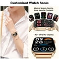 thumbnail image 4 of AMOLED Smart Watches for Women, IP67 Waterproof Smartwatch fits for Android and Iphone, 100 Sports Models 1.93" Fitness Tracker, Smart Watch with Bluetooth Call(Answer/Make Calls), Ideal Gift Gold, 4 of 11