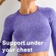 thumbnail image 3 of 2 piezas/1 juego de conjuntos de entrenamiento sin costuras para mujer, conjunto atlético de mallas + Top de manga larga, ropa deportiva para correr y Yoga MFZFUKR 222781-7, 3 of 8
