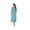 Blue, variant on Women Kimono Robes Full Length Knit Bathrobe Lightweight Soft Sleepwear V-neck Casual Ladies Loungewear
