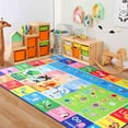 thumbnail image 2 of Homore Kids Play Rug ABC, Numbers & Animals Educational Rug for Bedroom 35" x 59" Colorful, 2 of 8