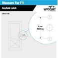 thumbnail image 4 of Hampton Produits Wright 213730 Loquet de Porte Bayfield Surface, Noir, 4 of 5