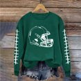 thumbnail image 4 of successthop Football Sweatshirt Women Helmet Game Day Crewneck Long Sleeve Tops No Hood Pullover Sweater Print Clothes S, 4 of 4