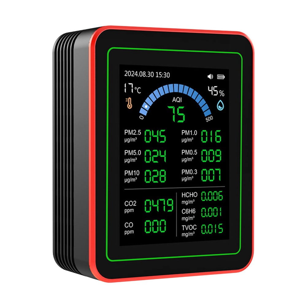 18-In-1 Air Quality Tester Comprehensive Aqi Monitor Indoor Monitoring