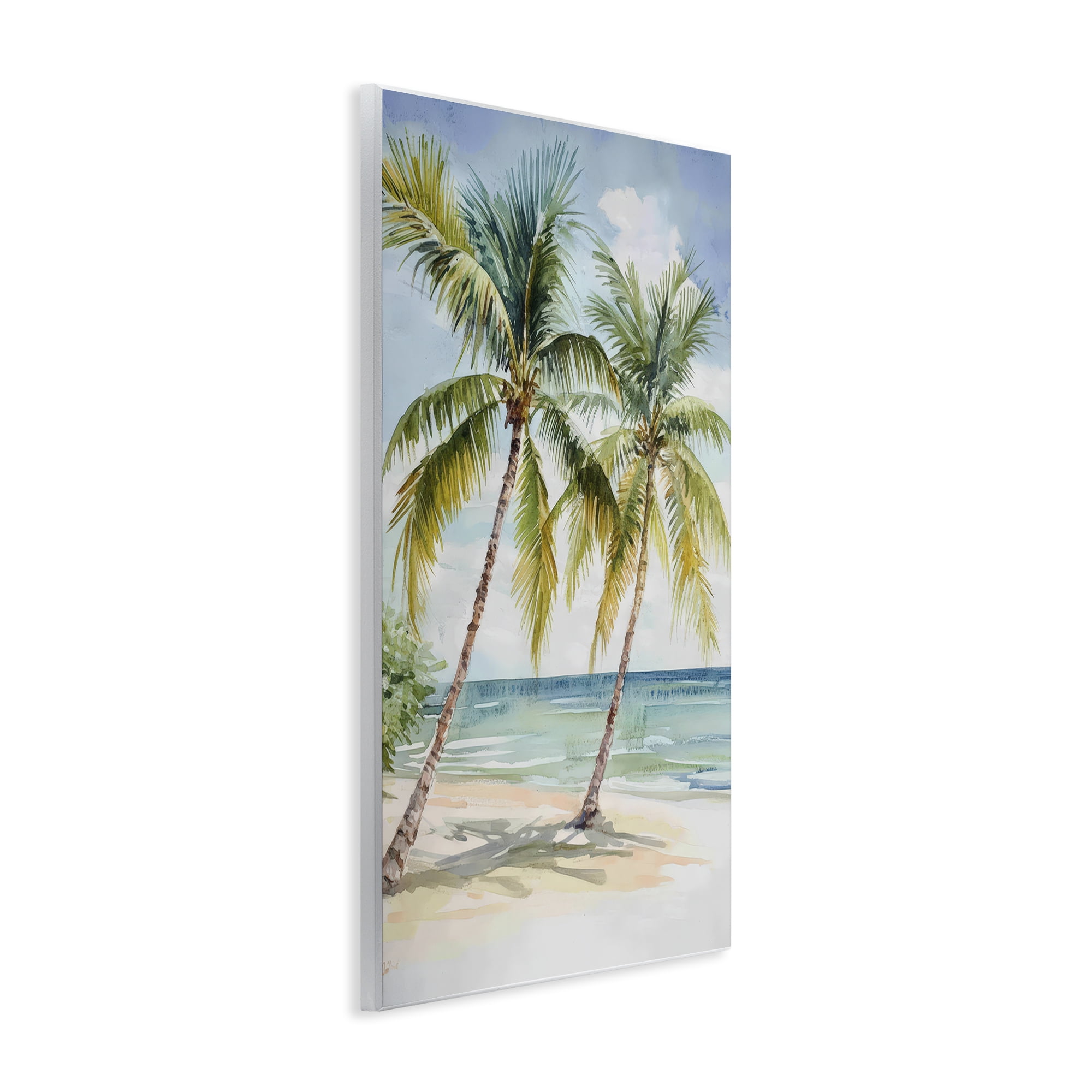 Stupell Industries Shady Palm Beach Escape Wall Plaque Art, design by Petal Prints Design