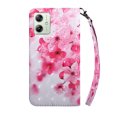 thumbnail image 3 of For Motorola Moto G54 3D Painted Leather Phone Case(Red Flower),iPhone 14 Pro Max, 3 of 6