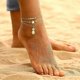 thumbnail image 2 of UBIUO Tobillera para mujer, ajustable, de playa, de aleación de oro, con cadena para el pie, pulsera, joyería, regalo, D: Oro, piña, 2 of 5