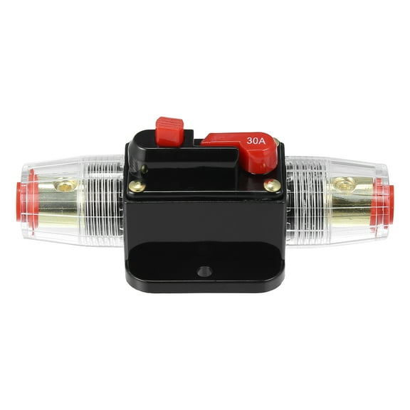 12V Car Protection Stereo Switch Fuse Holders Reset Circuit Breaker 30A 30 AMP Protection for Car Audio Stereo