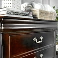 thumbnail image 5 of Furniture of America Ruben Traditional Solid Wood 5-Drawer Chest in Cherry, 5 of 10