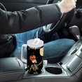 thumbnail image 4 of Yayeee 40oz Stainless Steel Tumbler with Straw and Handle Double-Wall Insulated Travel Water Bottle, Black Halloween Dancing, 4 of 8