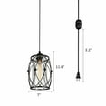thumbnail image 4 of Vintage Industrial Pendant Light with Plug in Hanging Cord, Farmhouse Cage Hanging Chandelier Swag Ceiling Lighting Fixture for Kitchen Island Dining Table Bedroom Entryway Hallway, 4 of 9