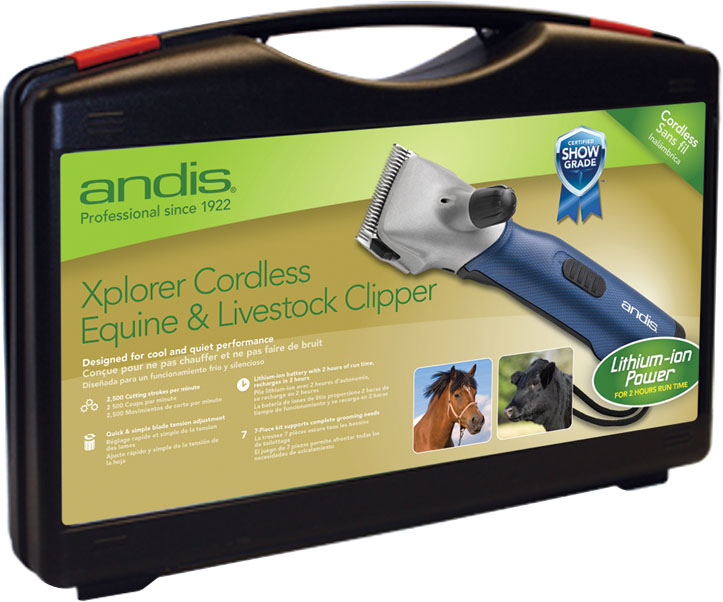 Andis Company Xplorer Cordless Equine And Livestock Clipper Black ...