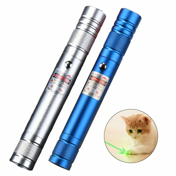 BESTSKY 2Pcs Cat Laser Pointer Toy,Shock-Resistant Build Laser Pointer Cat Toy,Safe and Secure Usage High Power Laser Pointer,Style1