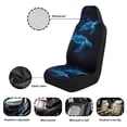 thumbnail image 6 of Jeiento Sea Turtle Car Front Seat Covers Waterproof Front Seat Cover 2 Pcs Set Blue Auto Interior Accessories Universal Fit Most Cars, 6 of 7