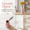 thumbnail image 4 of Unique Bargains Ceramic Bud Flowers Slim Decorative Vase Pink 1.7"L x 1.7"W x 5.9"H, 4 of 6