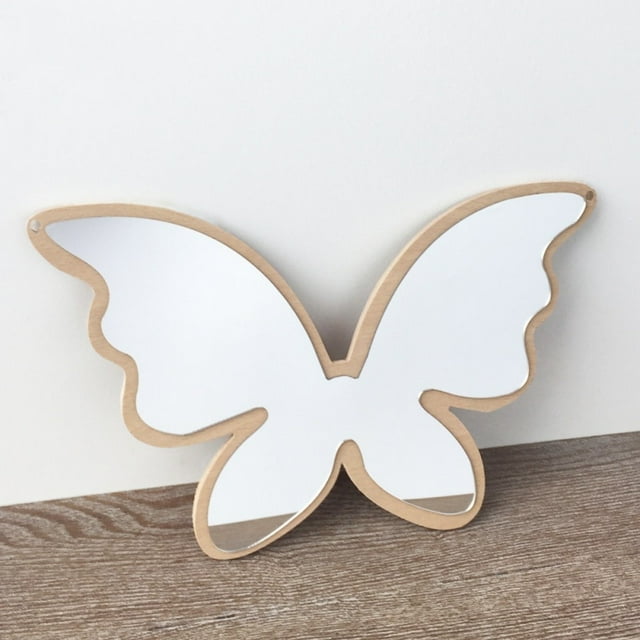 Dormitorio de los niños Decoración de la habitación de los niños Espejo acrílico inastillable Conejito Mariposa Arte de la pared Espejo decorativo Ormromra 2028144-3