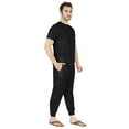 thumbnail image 2 of Inkmeso SolidPajama Set For Mens Short Sleeve Sleepwear Round NeckNightwearPj Set, 2 of 7