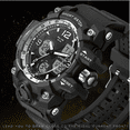 thumbnail image 2 of Reloj De Hombre Digital Analogo Deportivo Impermeable Belug, Negro, 2 of 5