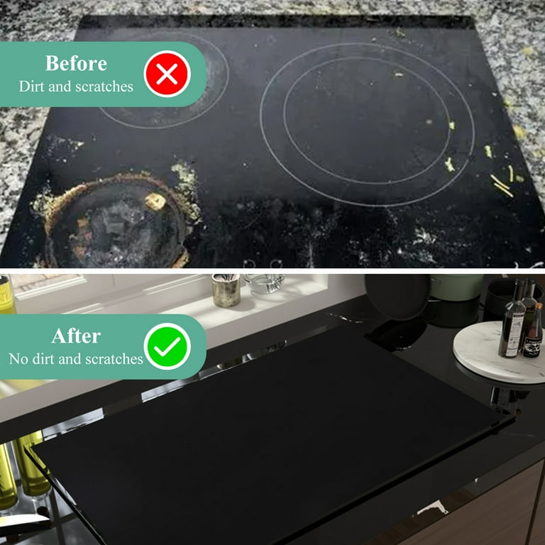 Large Induction Cooktop Protector Mat, (Magnetic) Electric Stove Burner Covers Antiscratch As Glass Top Stove Cover or Electric Stove Top by