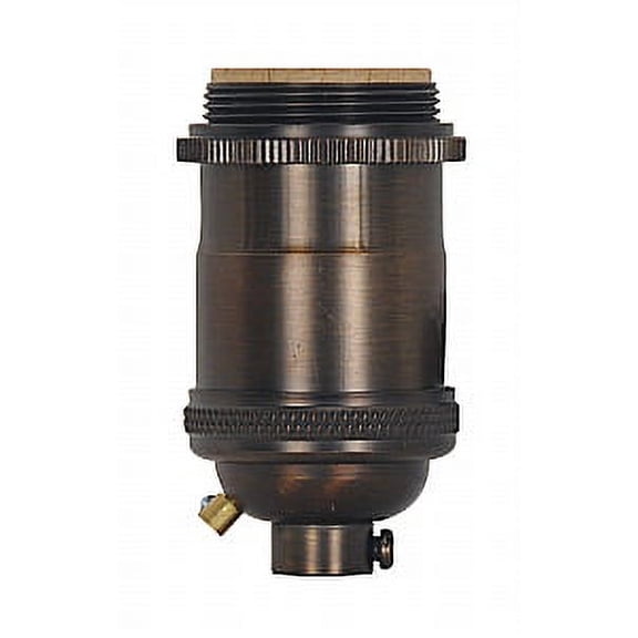 Satco 660W 250V E26 Keyless Dark Antique Brass Lampholder