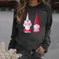 thumbnail image 1 of Qiopertar Mode Femmes Imprimé Col Rond Pull Tops Manches Longues Blouse Confortable Chandail en Molleton Offres de la Semaine Liquidation Moins de 5$ jusqu'à 90 % de Réduction, 1 of 4