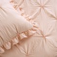 thumbnail image 4 of Lush Decor Ravello Pintuck Bedspread, Queen, Blush, 3-Pc Set, 4 of 5